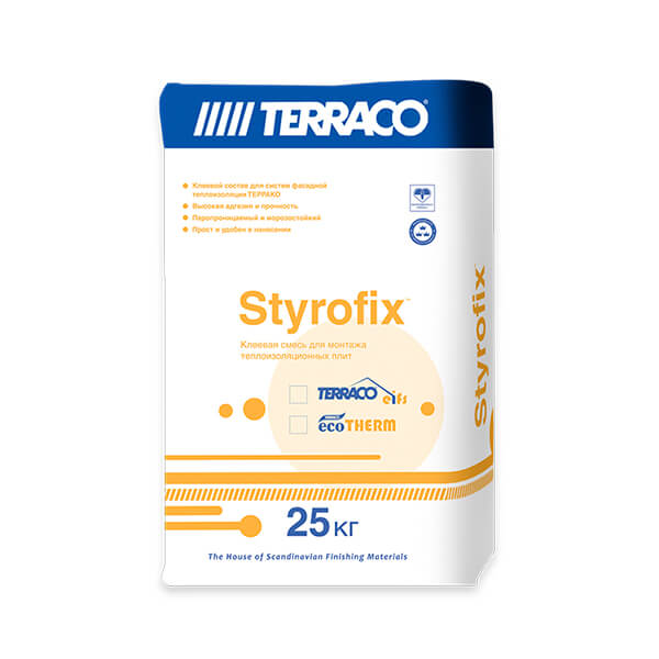 Клей для утеплителя Terraco Styrofix (25 кг)
