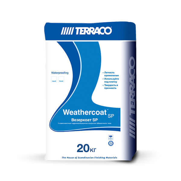 Гидроизоляционное покрытие Terraco Weathercoat SP (20 кг)