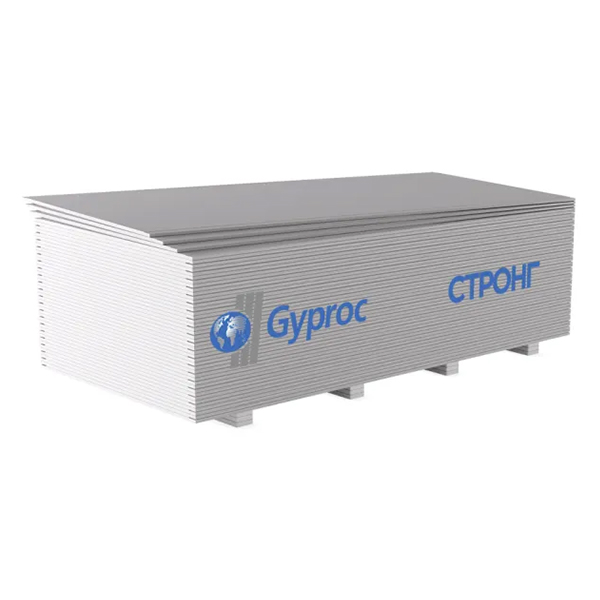 Гипсокартон Gyproc Стронг 15х1200х2500 мм